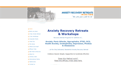 Desktop Screenshot of anxietyrecoveryretreat.co.uk