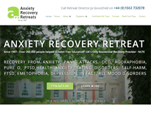 Tablet Screenshot of anxietyrecoveryretreat.com